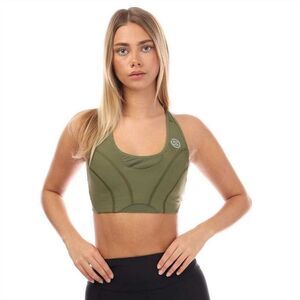 Skins Womens/Ladies Series-3 Sports Bra / Khaki Green